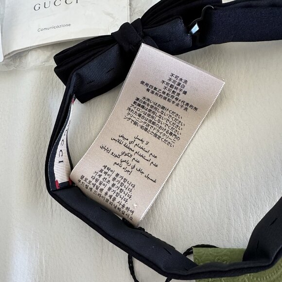 NWT GUCCI SILK BOW TIE BLACK 722316 Bow Tie Mens - Picture 8 of 11